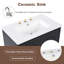 Meuble-lavabo sur pied l 30 po avec lavabo, support et tiroirs en céramique-220299989