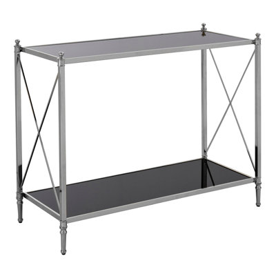 101 cm W Glass Top Console Table