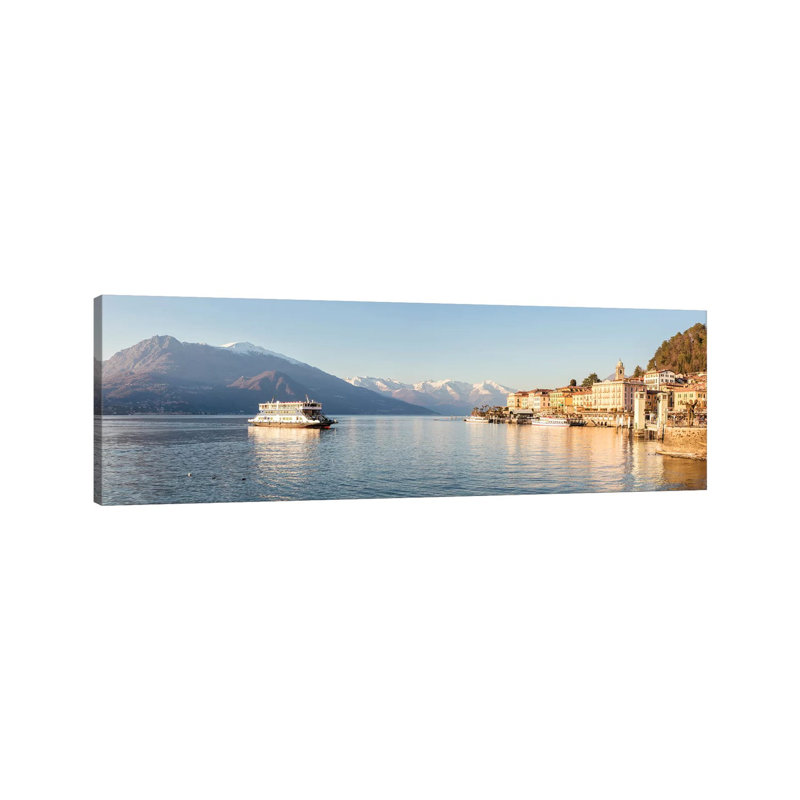 Bellagio Panoramic, Como Lake, Italy by Matteo Colombo - Wrapped Canvas Panoramic Print, 30.48 cm H x 91.44 cm W x 1.91 cm D