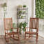 Chaise berçante en bois massif Schereville-814338196