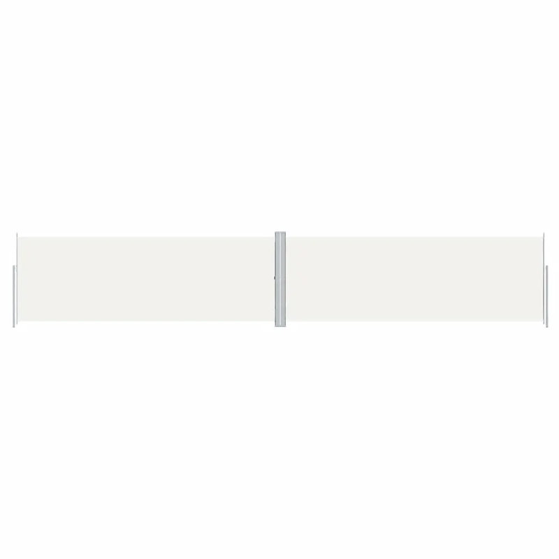 Dakota Fields 1000cm W x 220cm D Plastic Cover Motorised Retractable Side Awning, Cream, 180cm H x 1000cm W x 220cm D