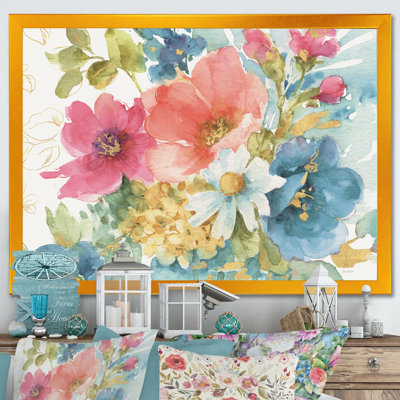 My French Garden - Single Picture Frame Print on Canvas