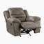 Ensemble 3 pièces de fauteuil inclinable manuel en microfibre Hamise
