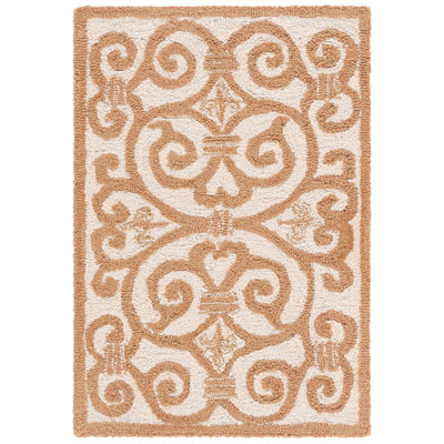 Bissette Hand Hooked Wool Pile Oriental Rug