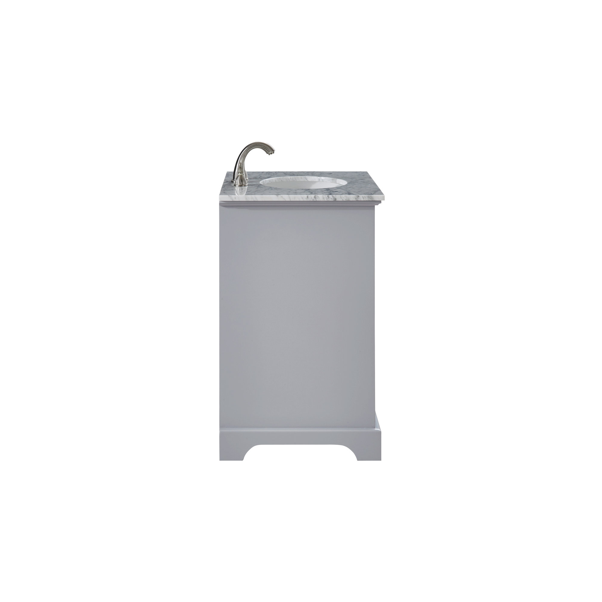 Hermes 30'' Single Bathroom Vanity, Light Gray
