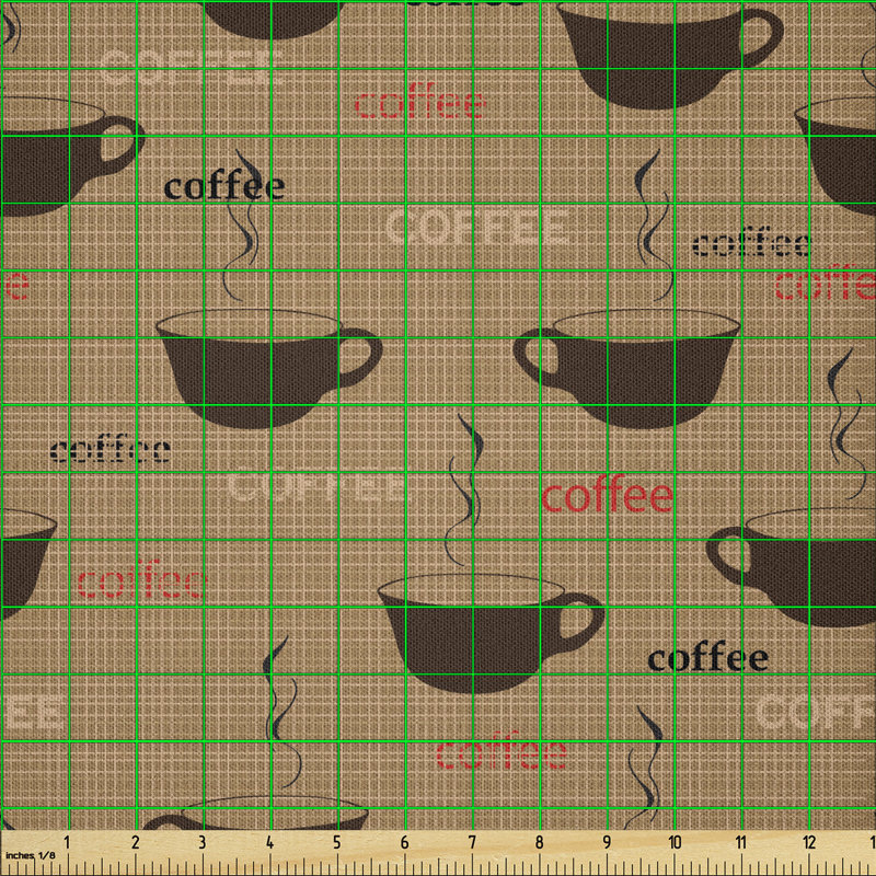 Davd Coffee Cups in Earthen Tones Fresh Espresso Latte Drink Caffeine Multi-Purpose Fabric