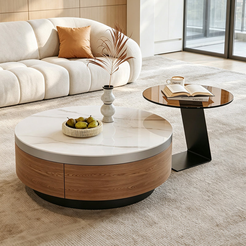Crutchfield, White/Light Grey/Brown Top/Brown Base