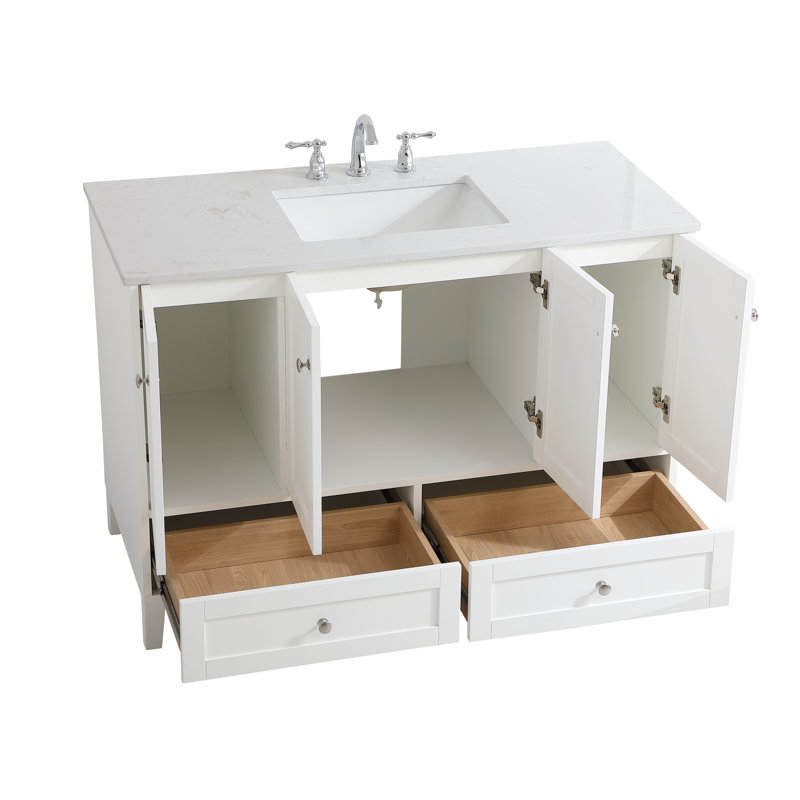 Ensemble de meuble-lavabo simple 48 po Selma, Blanc