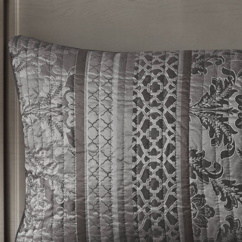 Ensembles de literie luxueux en jacquard de polyester, conception réversible, élégance pour la maison