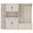 Multifunctional Left-Right Combination Hall Cabinet (Can Be Used Separately) With Storage And 4 Hooks, Storage Cabinet/ Hall Tree 2 In 1 For Living Room, Kitchen And Hallway