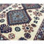 Tapis orange et beige noué à la main de haute qualité