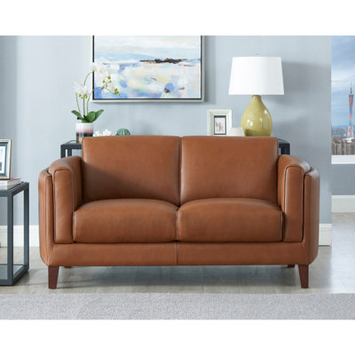 Modern Sofa Maui Leather Loveseat