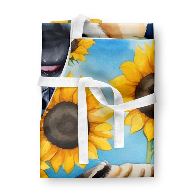 Carlin en tablier tournesols