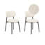 Mustin 46cm H Polyester Blend Upholstered Metal Side Chair-1830547738