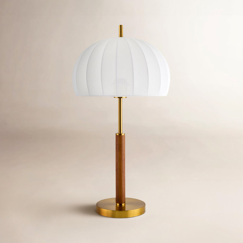 Lampe de table en bois massif Sochi