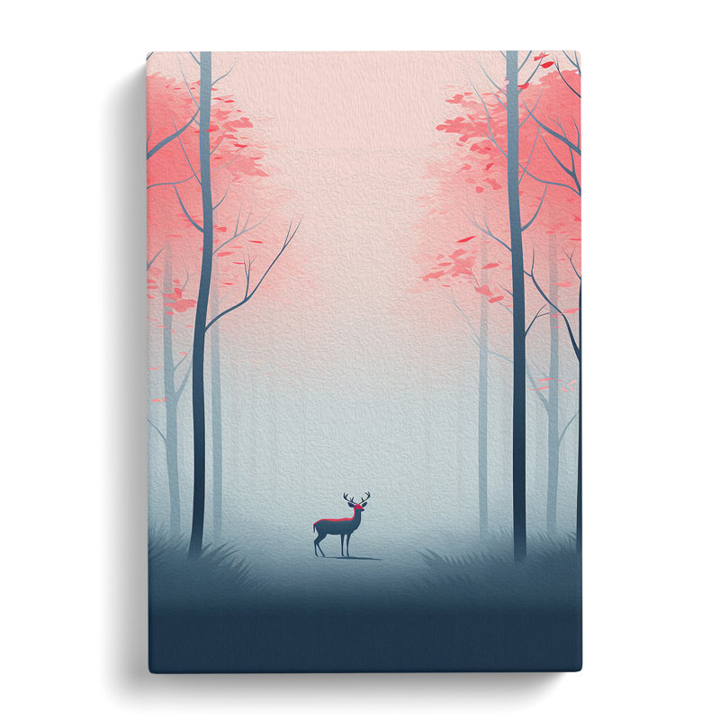 Spring Forest Minimalism - Wrapped Canvas, 50cm H x 35cm W x 3cm D