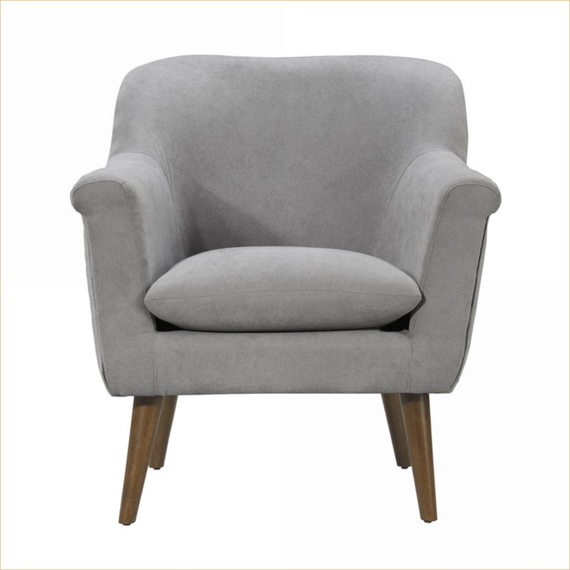 Fauteuil surdimensionné en tissu gris ardoise pour adultes 31,5 po Shelby Shelter, Gris