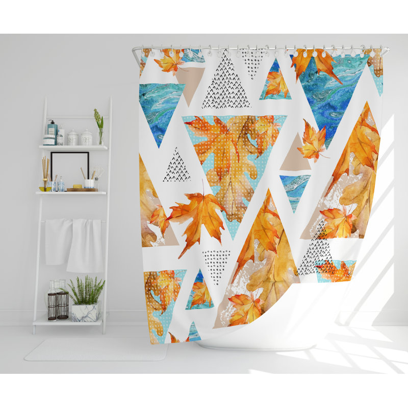 Nolan Polyester Shower Curtain, 168cm H x 168cm W
