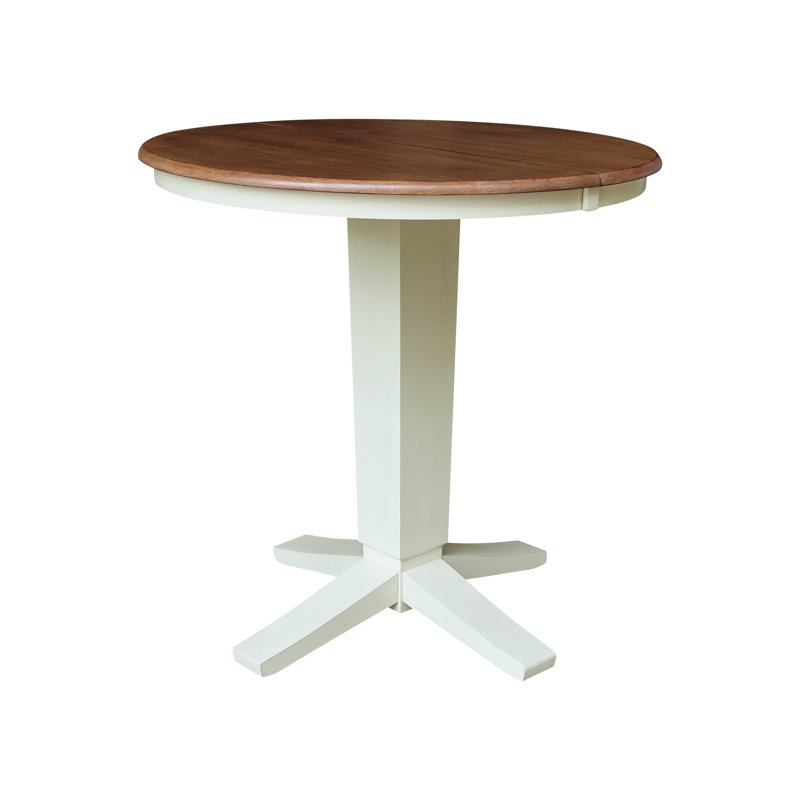 Table de salle à manger Wabash, Noyer blanc / écorce