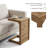 Contemporary C-Shape End Table