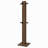 Walnut Engineered Wood Coat Rack