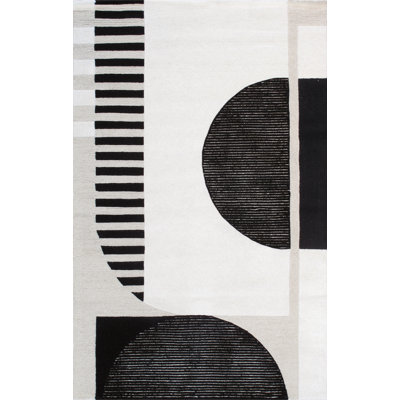 Edgy Hand Tufted Abstract Area Rug