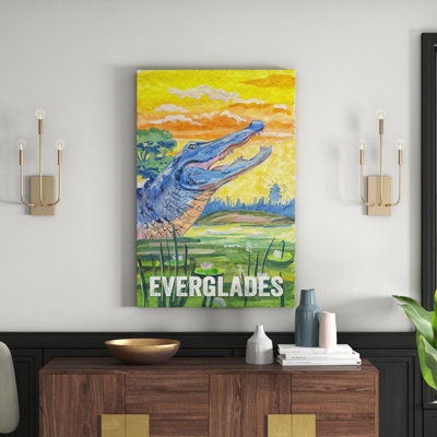 Everglades Poster II - Wrapped Canvas Print