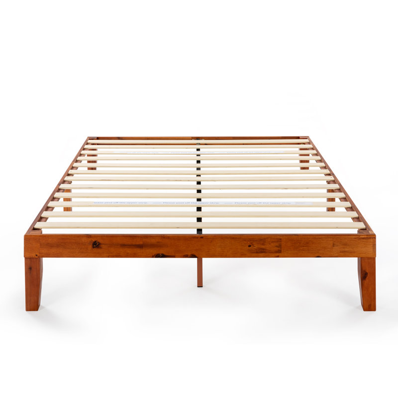 Harlow Solid Wood Platform Bed, Cherry, Queen