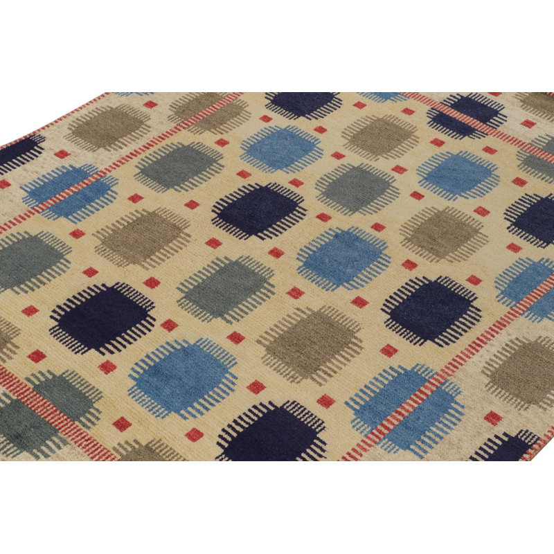 Scandinavian Wool Geometric Area Rug, Rectangle 12' x 16'