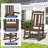 Wolak Oversized High  Density Polyethylene Rocking Adirondack Chair-952025963
