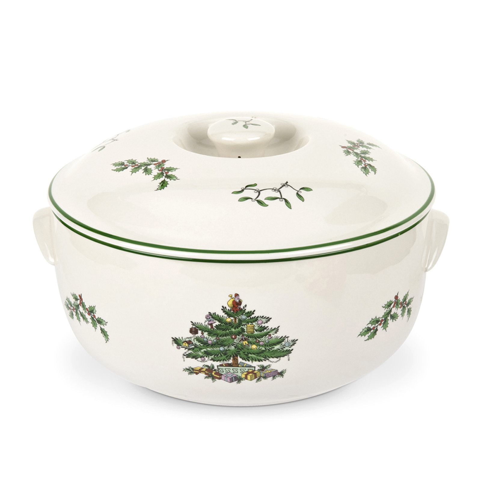 Spode Christmas Tree Round Covered Casserole