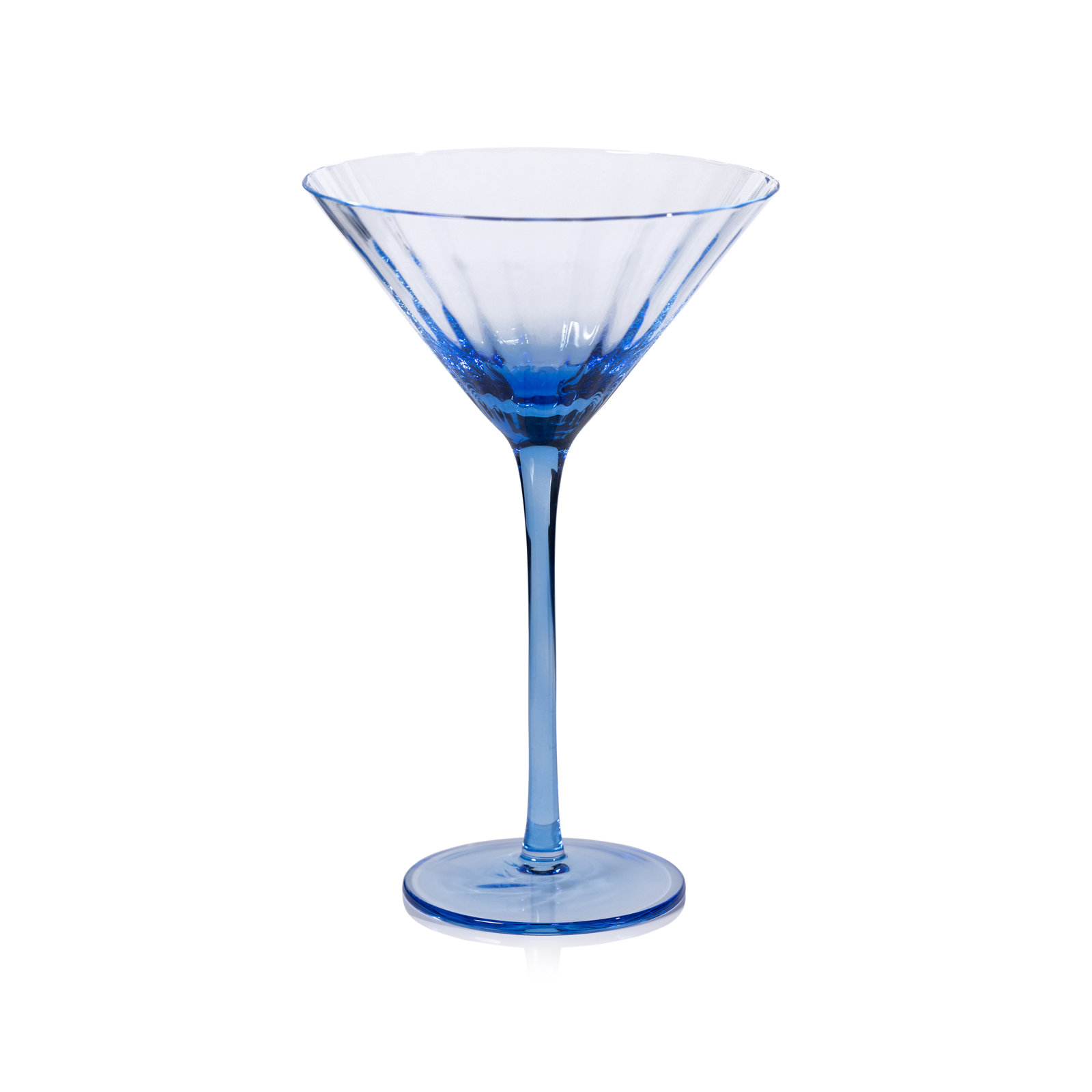 Malden Optic Martini Glasses, Set of 4, Blue