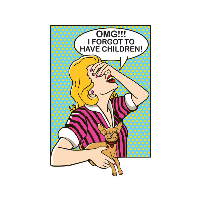 Omg!!! - Print on Canvas, 66.04 cm H x 45.72 cm W x 1.91 cm D, No Frame