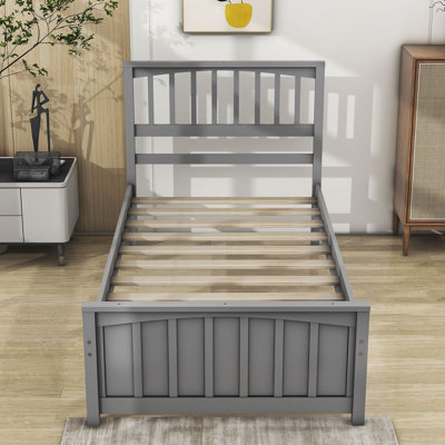 Lit plateforme simple en bois