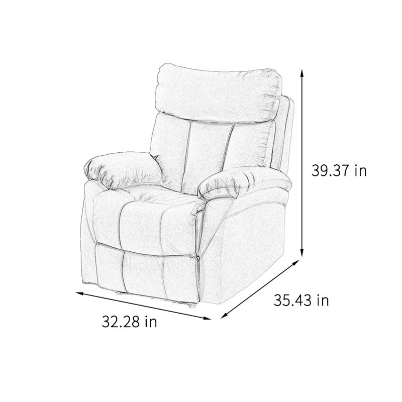 Fauteuil inclinable simple, Kaki