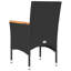  Chaise de jardin noire, blanc crème