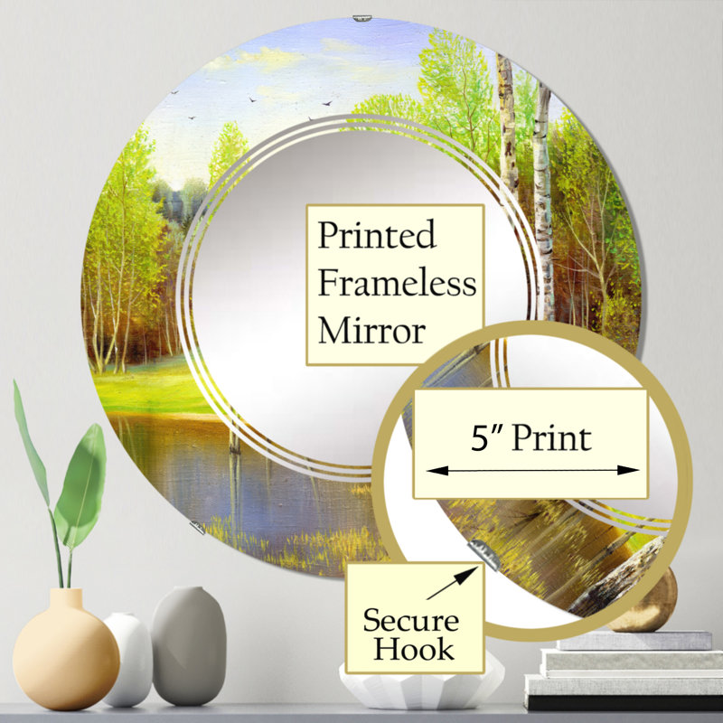 Circle Wall Mirror, 24" x 24"