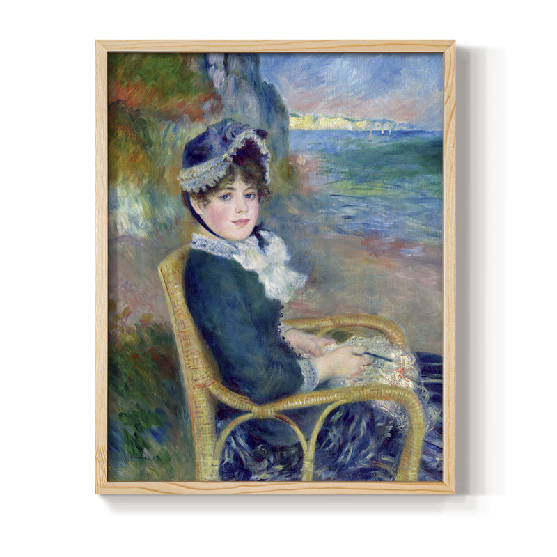 By The Seashore, reproduction encadrée - bois massif, H 21 po x l 17 po