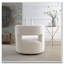 Fauteuil demi-tonneau pivotant en tissu Teddy-1692261174