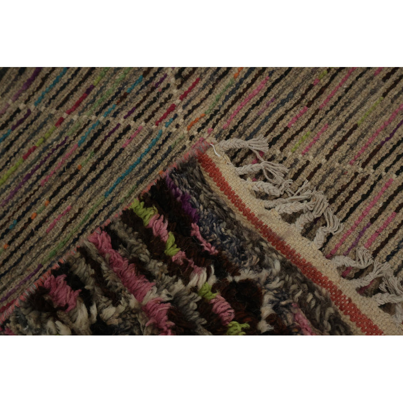 Tapis marocain coloré 6 x 10 avec motif géométrique