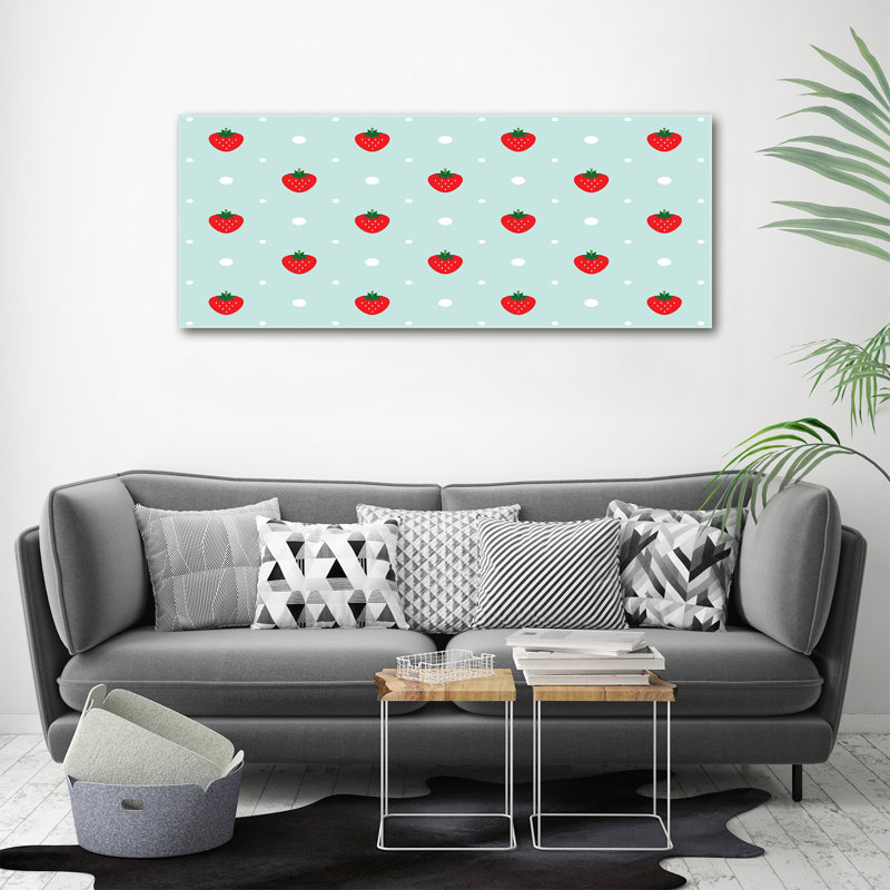 Strawberry Icons 1 Piece Painting on Canvas