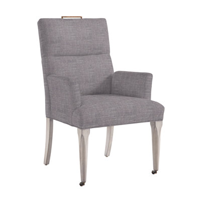 Thom Filicia Home Fabric Tight Back Arm Chair with Wheel