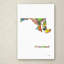 « maryland state map-1 », reproduction d’impression sur toile tendue-17944355