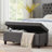 Upholstered Tufted Button Storage Bench-1621079637