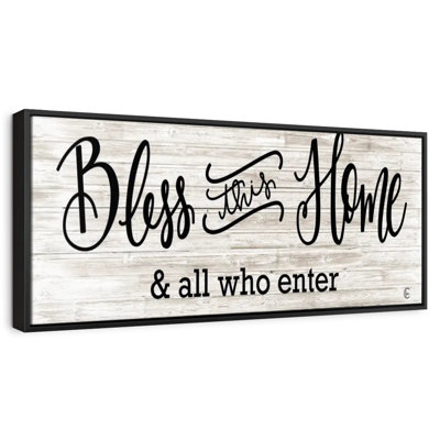 Plaque murale «Bless This Home»