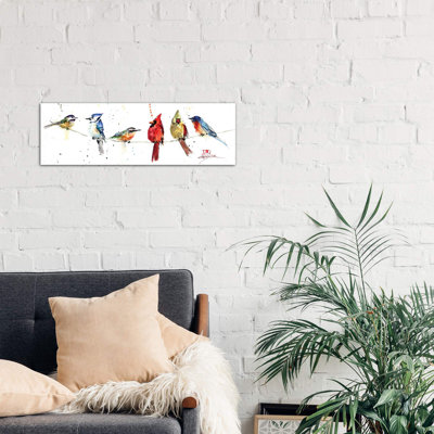 Birds On A Wire by Dean Crouser - Panoramic Painting on Canvas