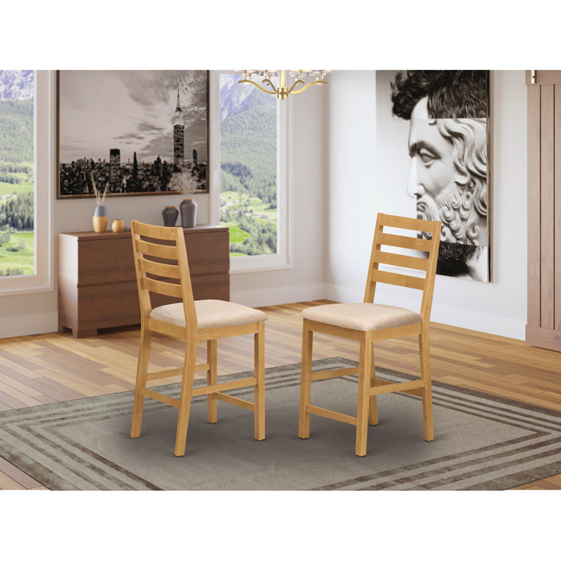 Songer 24'' H Solid Wood Side Chair, Yes, Oak