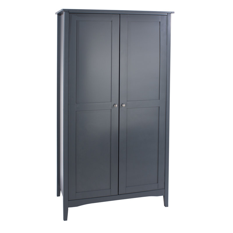 Dunkirk 2 Door full hanging wardrobe with internal shelf, Blue