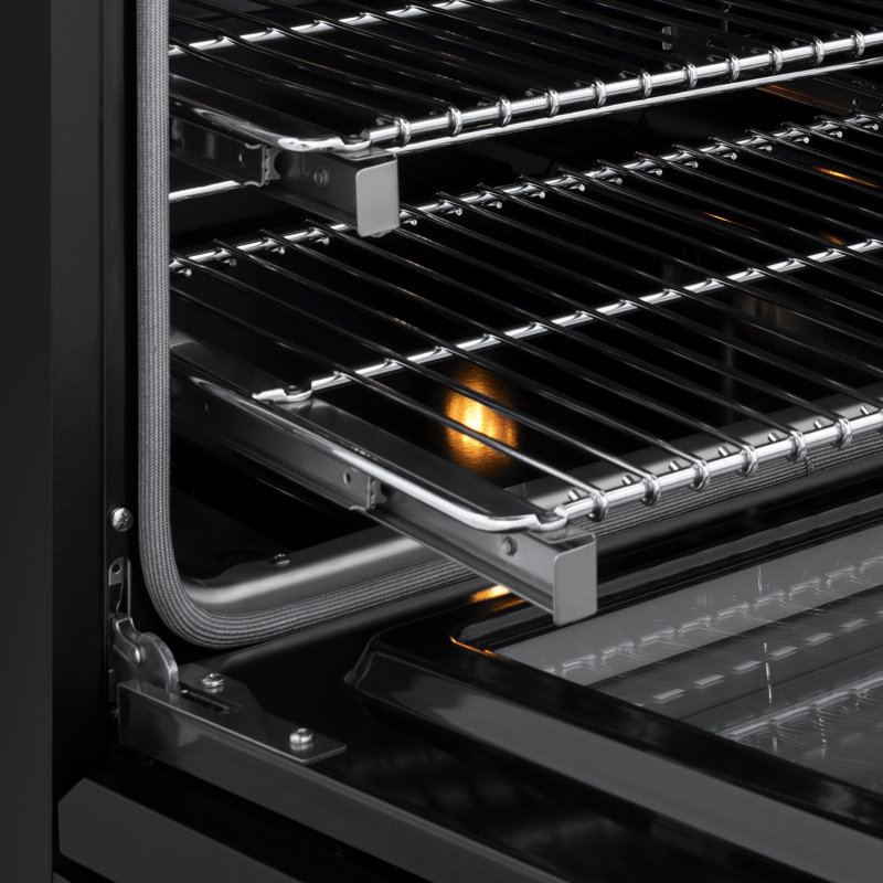 ZLINE Autograph 36 in. 5.2 cu. ft. Marino Dual Fuel Range w/ 6 Gas Burners & White & Gold Accents