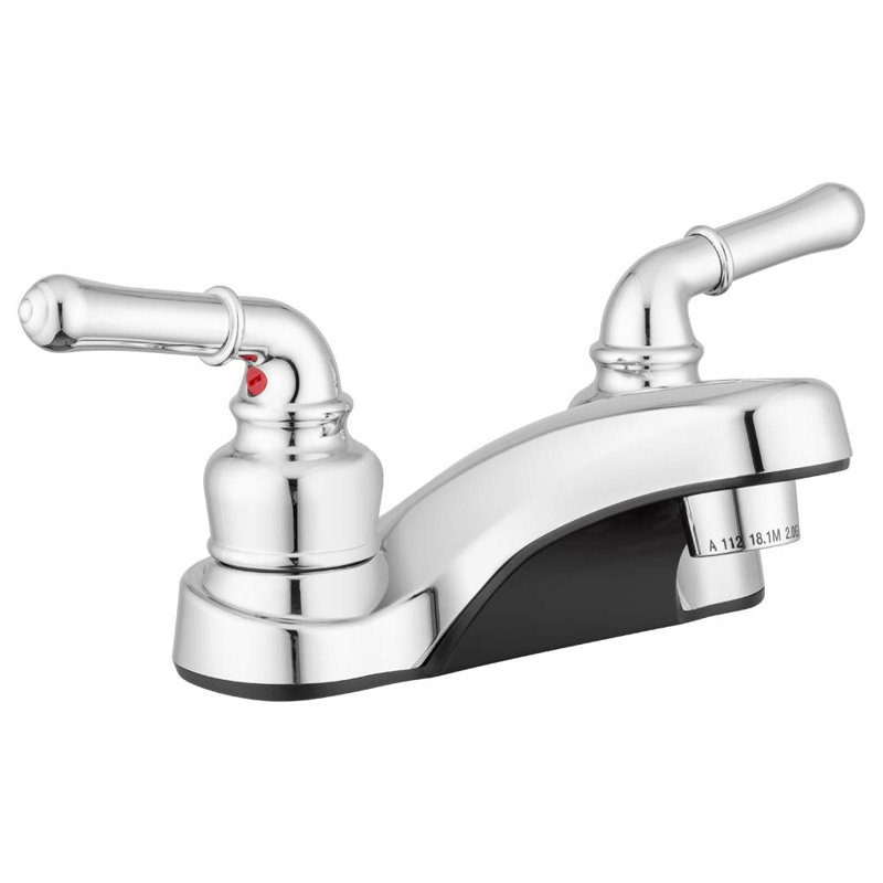 Robinet de salle de bain central à Lynden, Chrome